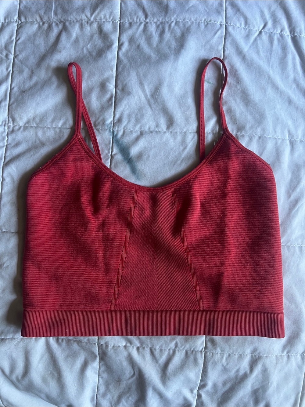 BEBE ORANGE SPORTS STRETCHY BRALETTE